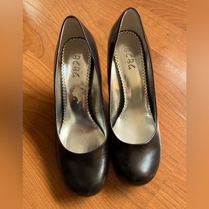 BCBG Classic Black Round Toe Pumps
